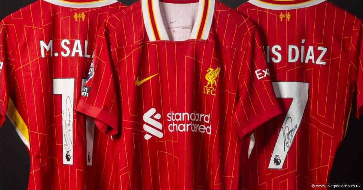 Salah’s signed Premier League shirt now available for £13k