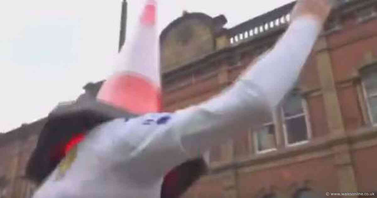 Ethan Ampadu's wild Leeds United celebrations as he leaks transfer news over megaphone