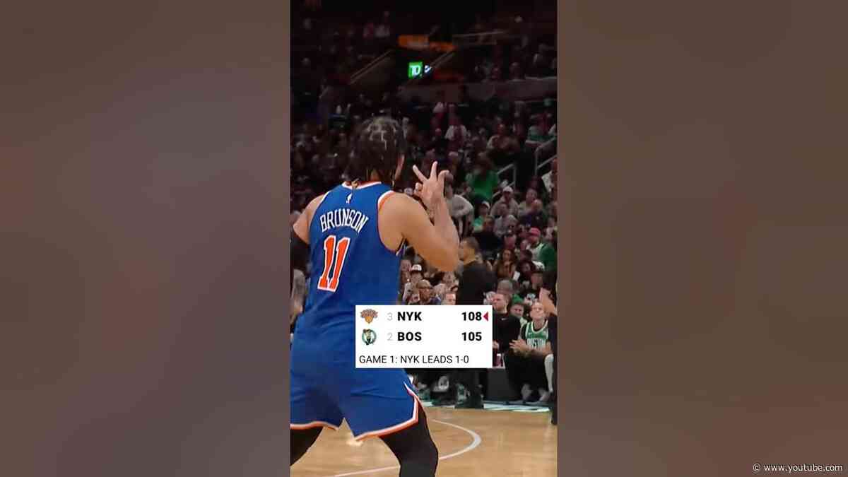 KNICKS STORM BACK TO TAKE GAME 1🧡💙 #nba #knicks #basketball #shorts