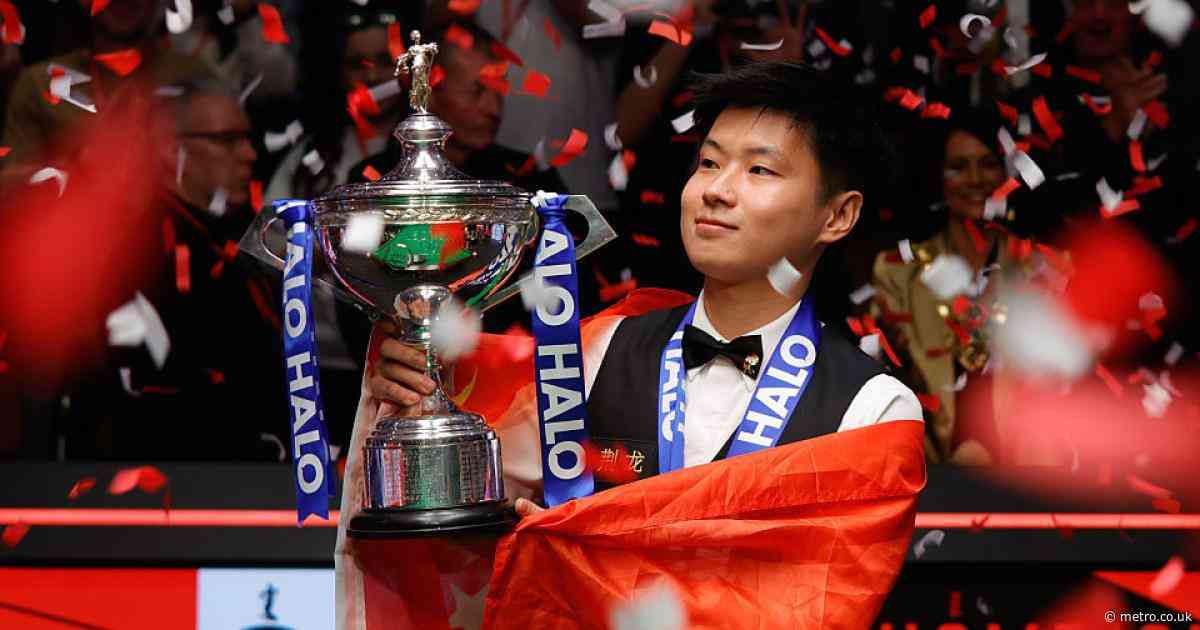 Zhao Xintong backed to become richest snooker player ever after World Championship win