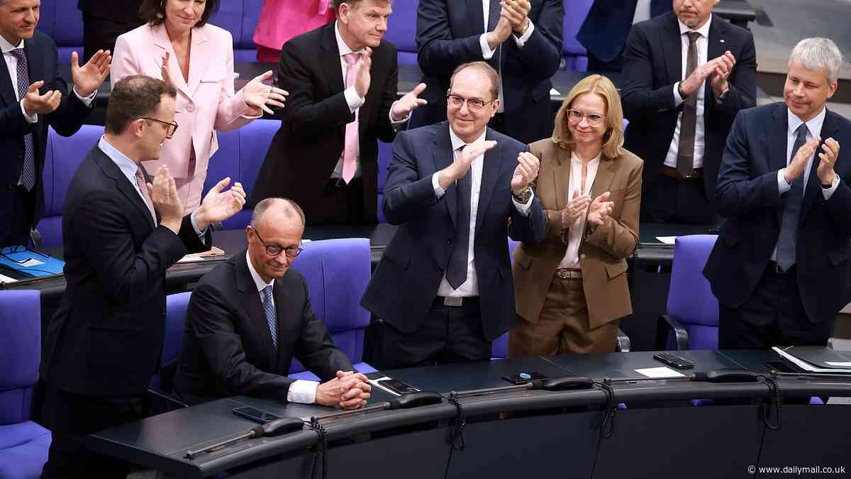 Friedrich Merz WINS second vote to become German chancellor hours after suffering humiliating defeat that sparked calls for his resignation