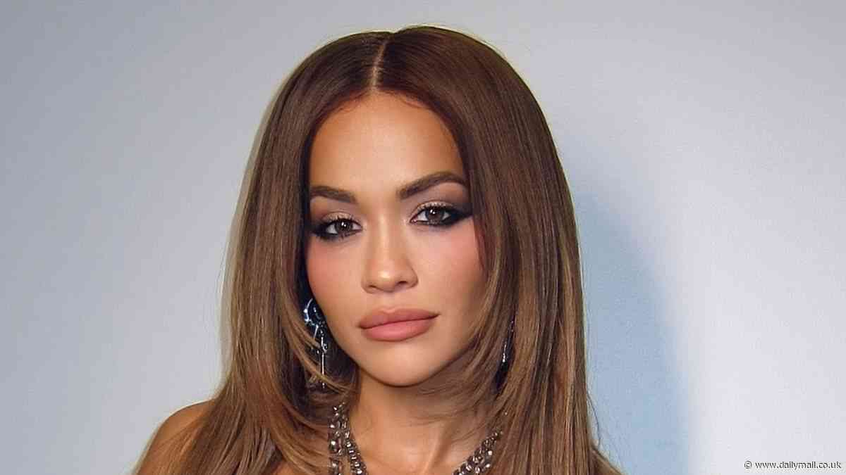 Rita Ora models a raunchy satin corset and form-fitting bodysuit in backstage snaps as she wraps the Los Angeles leg of Kylie Minogue's Tension Tour
