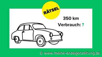 Rätsel: Wie viel Benzin verbraucht unser Auto auf 350 km?