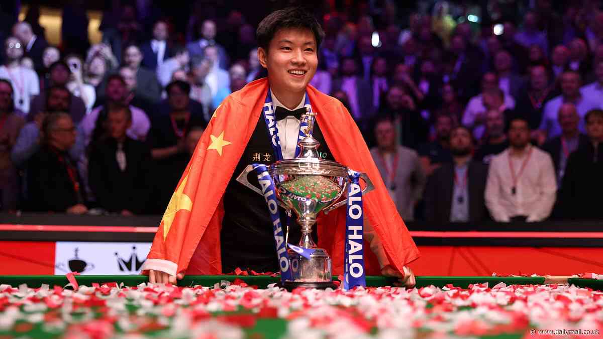 Zhao Xintong, 28, is tipped to become the richest snooker player in history after becoming China's first world champion
