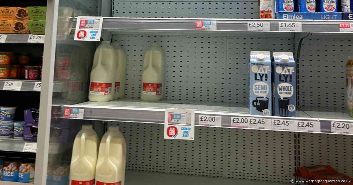 Empty shelves in Co-op stores across Warrington following cyber attack