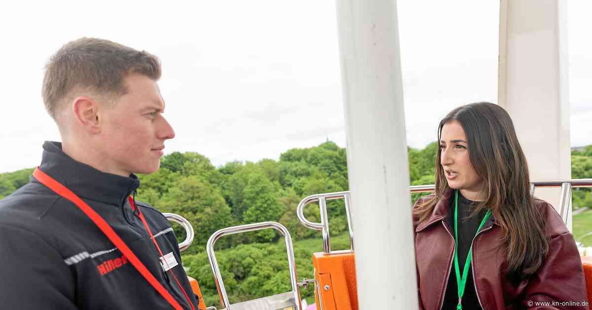 Bewerbungsgespräch im Riesenrad: Ausbildungsbetriebe treffen potentielle Azubis beim Frühjahresmarkt