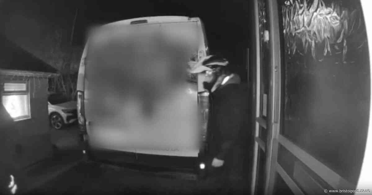 Brazen thieves try to steal motorcycle from home