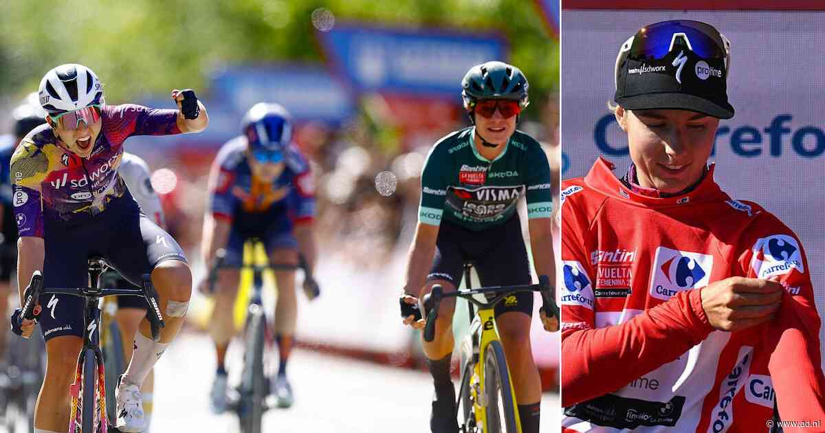 Femke Gerritse verrast landgenote Marianne Vos in Vuelta en pakt rode trui: ‘Echt crazy’