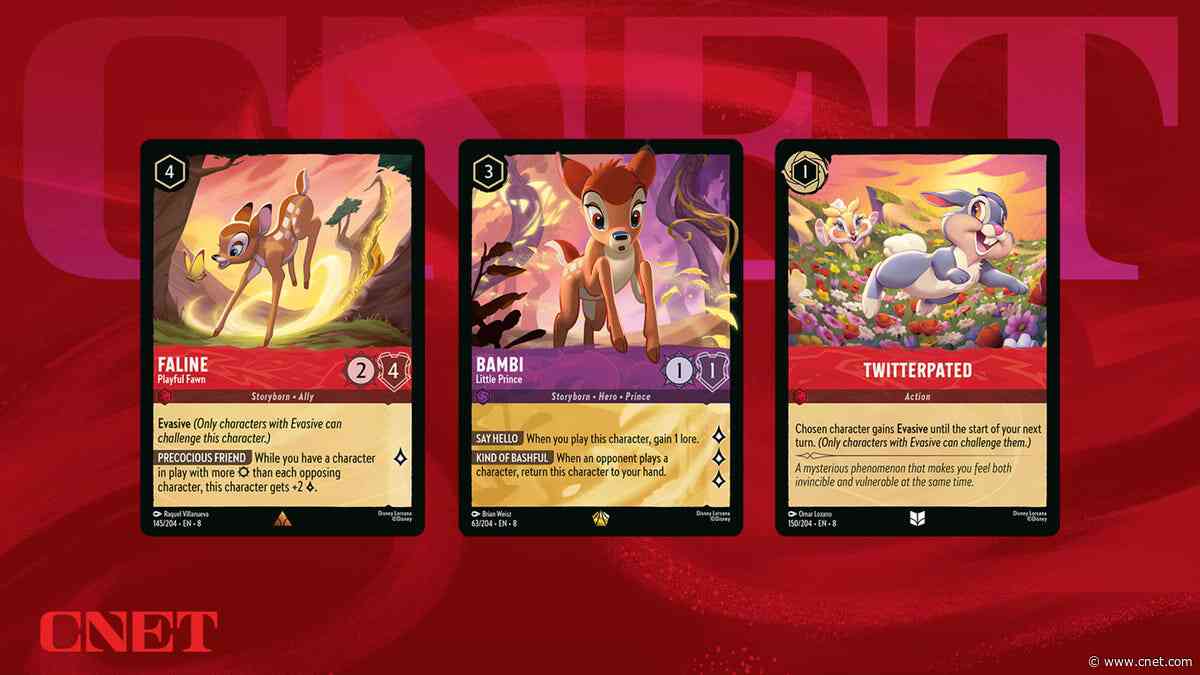 I Got an Exclusive Look at Disney Lorcana’s Newest Bambi Cards and They’re So Stinking Cute