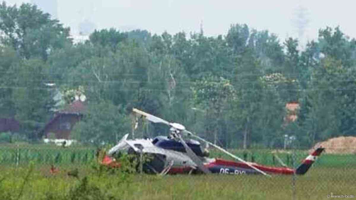 Zwei Beamte an Bord: Polizeihubschrauber stürzt bei Übung in Österreich ab