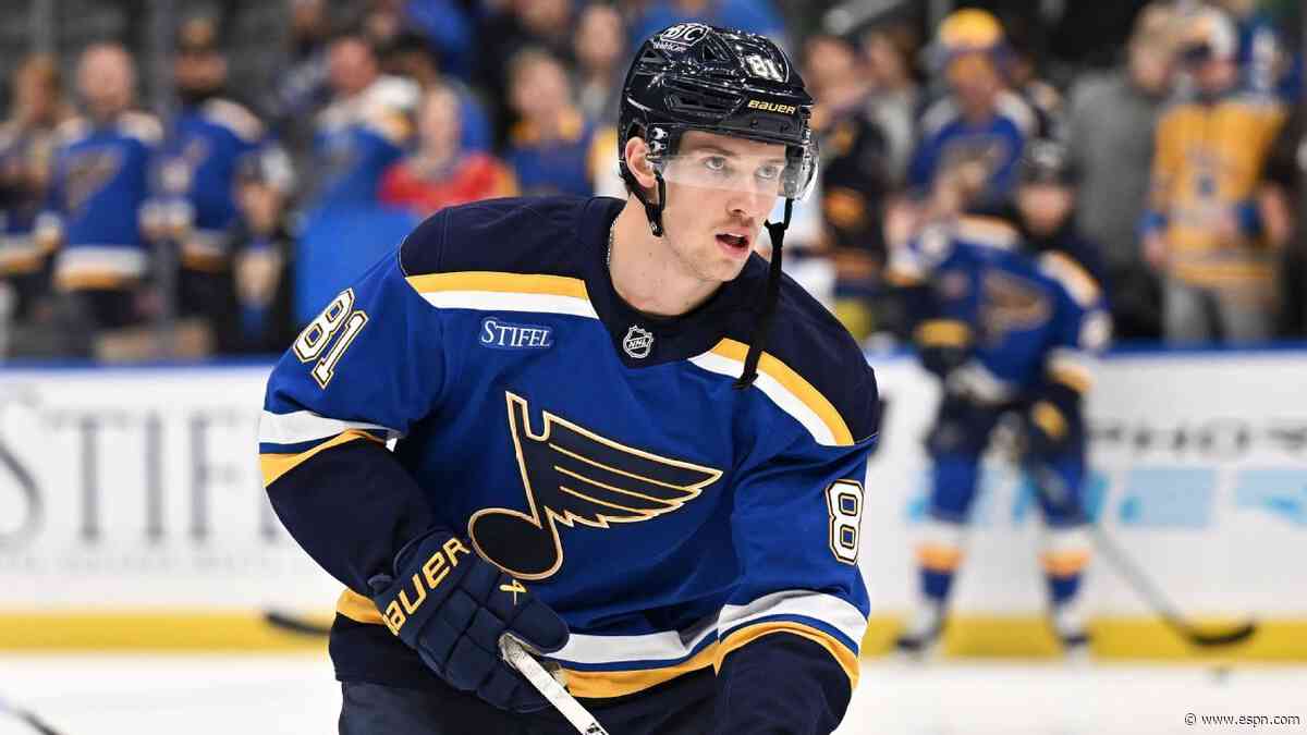 Blues' Holloway has surgery, Krug may not return
