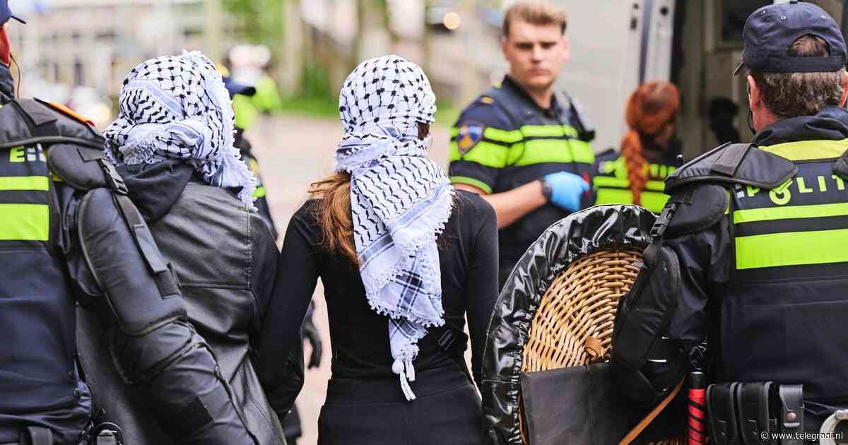 75 demonstranten aangehouden bij pro-Palestinaprotest Den Haag