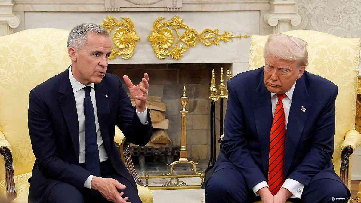 Kanadas Premier im Weißen Haus: Kühler Carney kommt bei Trump nur einmal aus der Deckung