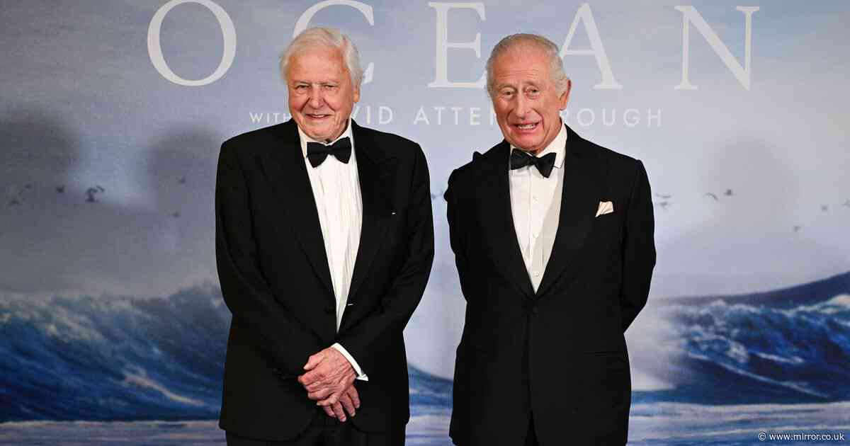 King Charles joins Sir David Attenborough at Ocean premiere to deliver important message