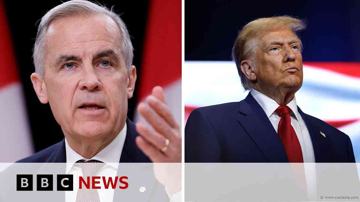 Canadian PM Carney to meet Trump for first time to discuss tariffs | BBC News