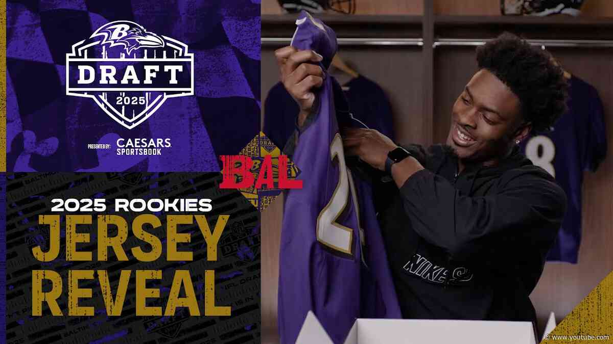 Ravens Rookies Get Emotional Revealing Jerseys With Family | Baltimore Ravens
