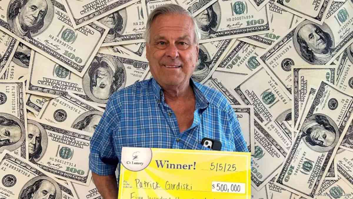 Retired firefighter, 9/11 first responder wins $500,000 in Connecticut Lottery