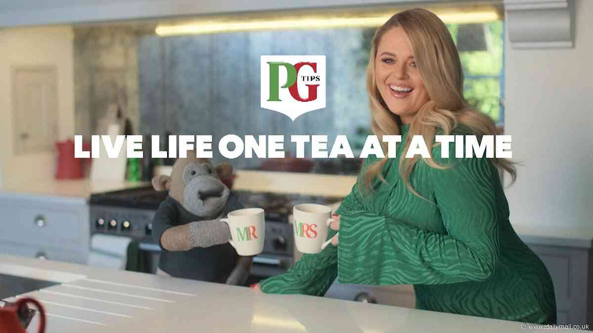 Emily Atack becomes the new face of PG Tips after signing six-figure deal replacing TV favourite Johnny Vegas