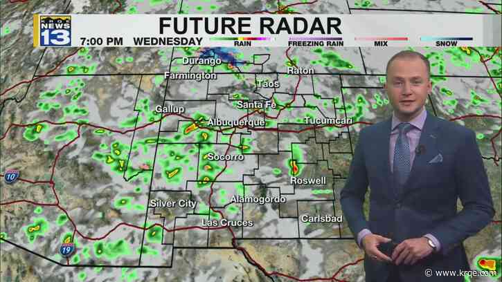 Rain and snow will continue across parts of New Mexico tonight