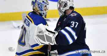 After some 1st-round struggles, Jets goalie Hellebuyck gets clean slate against Stars