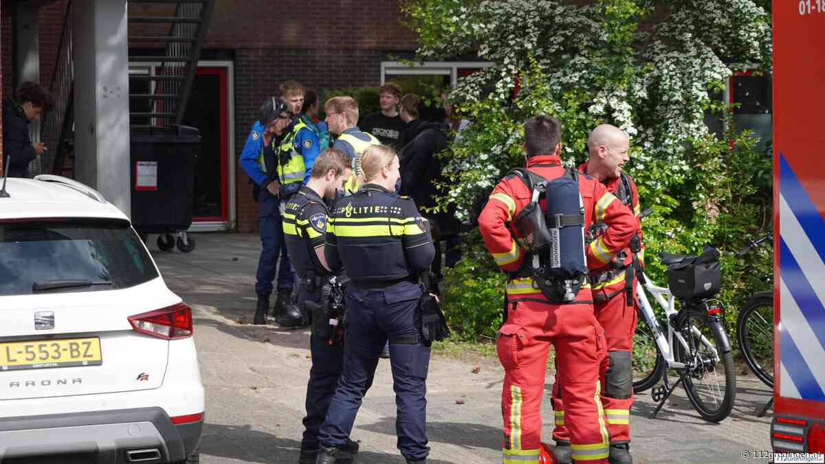 Brand in woongebouw van jongeren Venuslaan Groningen