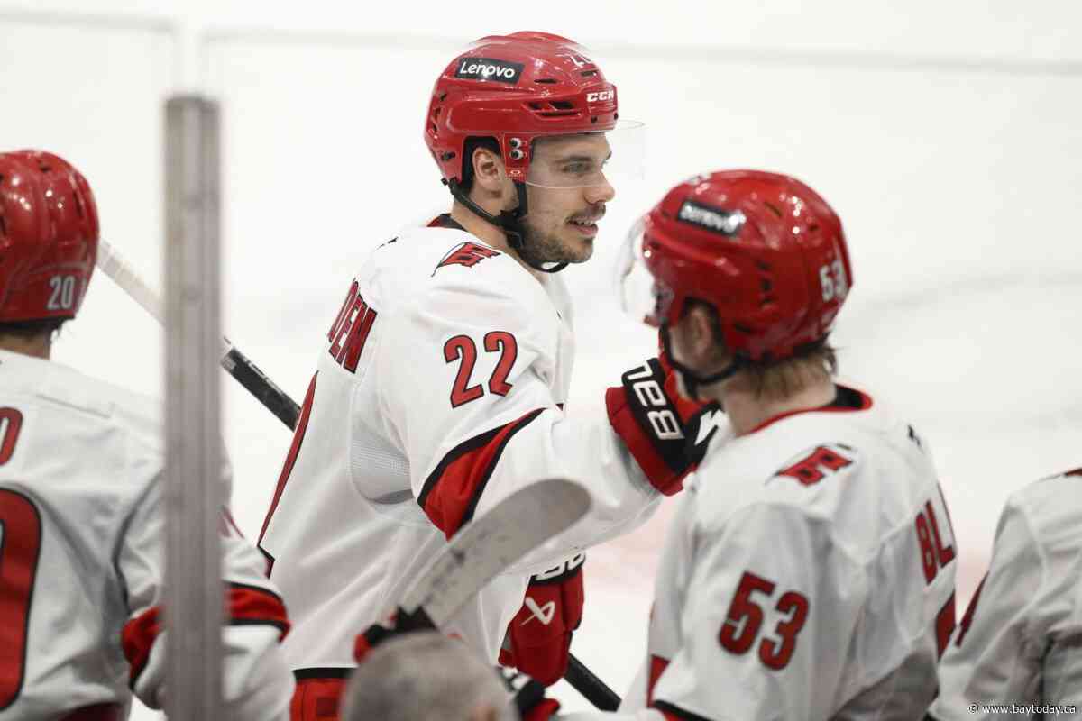 Jaccob Slavin scores in OT as the Hurricanes beat the Capitals in Game 1 of their 2nd-round series