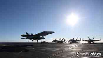 Another jet just slid off a U.S. aircraft carrier. The same aircraft carrier, in fact