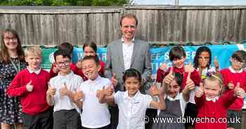 MP visits primary school to talk to pupils about campaign