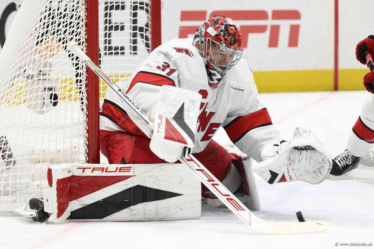 Frederik Andersen returns from missing end of 1st round to help Hurricanes beat Capitals in Game 1