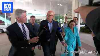 Peter Dutton touches down in Canberra after election loss