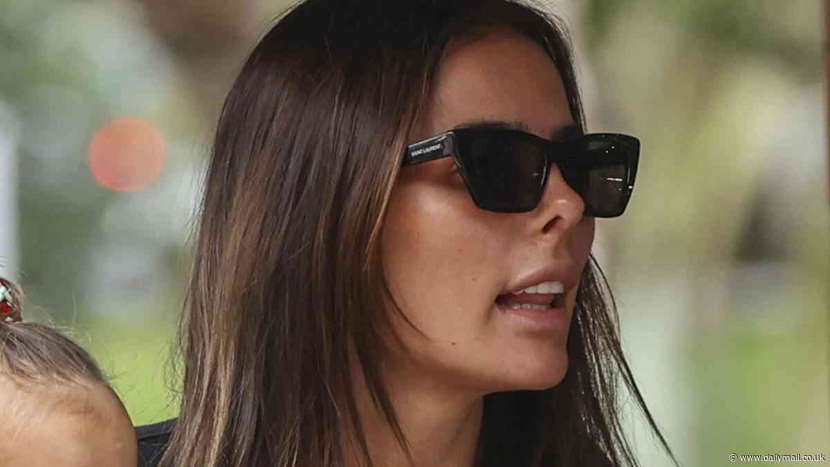 TikTok star Indy Clinton leaves nothing to the imagination as she goes braless in Sydney in VERY revealing activewear after plastic surgery