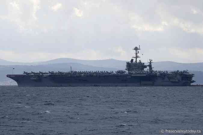 Fighter jet landing on USS Harry S. Truman aircraft carrier goes overboard, forcing pilots to eject