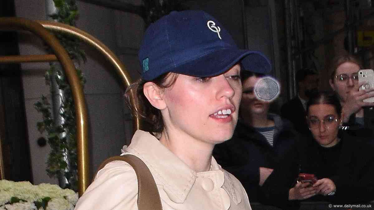 Aimee Lou Wood sports a baseball cap as she swaps out her Met Gala glam after revealing where she stands with SNL and quashing Walton Goggins feud rumours
