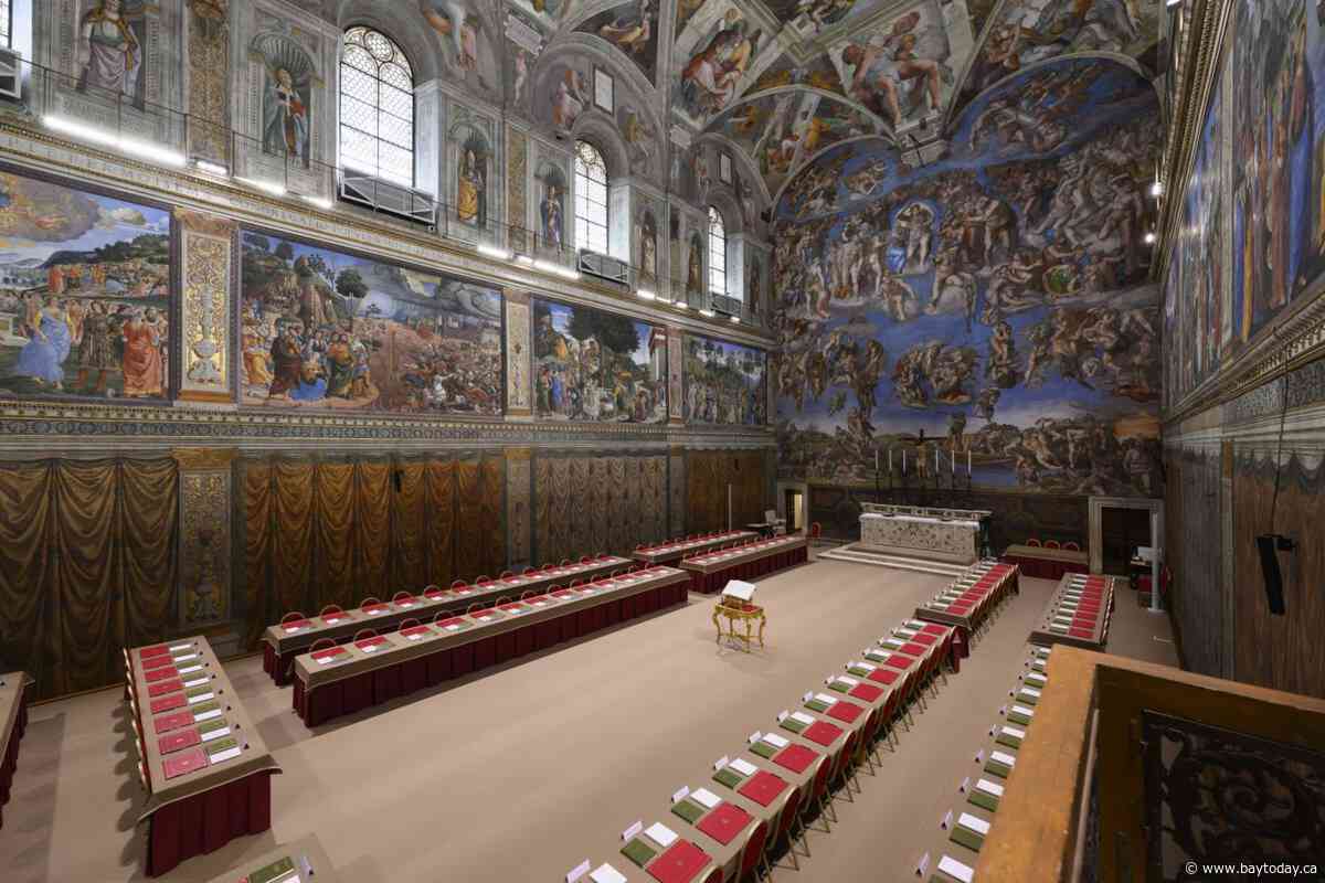 Cardinals attend a final Mass at St Peter’s Basilica before the conclave to elect the next pope