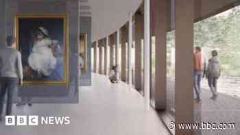 Modern gallery approved at historic home