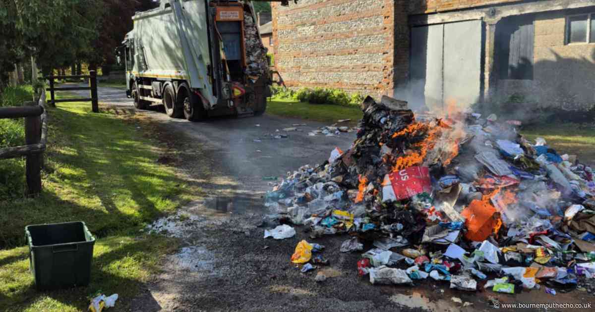 Bin lorry fire sparked by discarded vacuum prompts battery warning