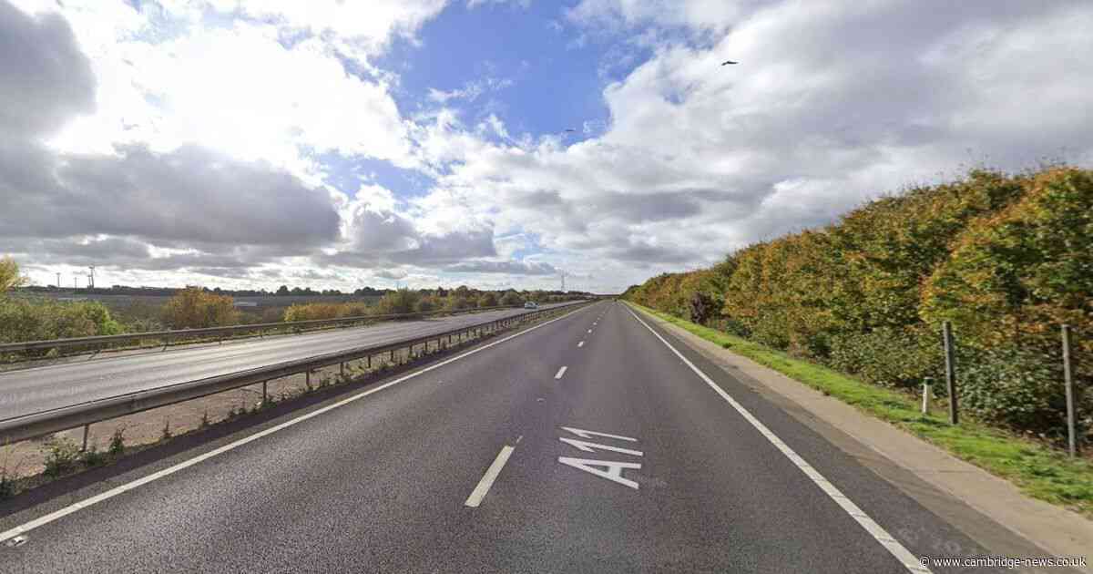 Woman taken to hospital after crash on Cambridgeshire A-road