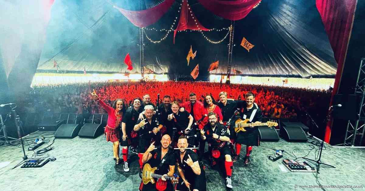 Famous bagpipe band return to South Cumbria
