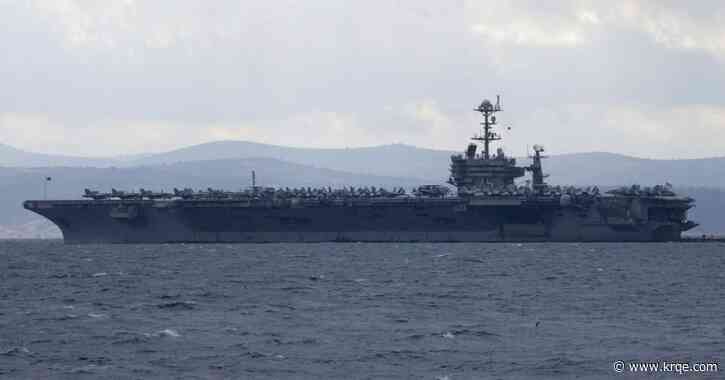 Fighter jet landing on USS Harry S. Truman goes overboard, forcing pilots to eject