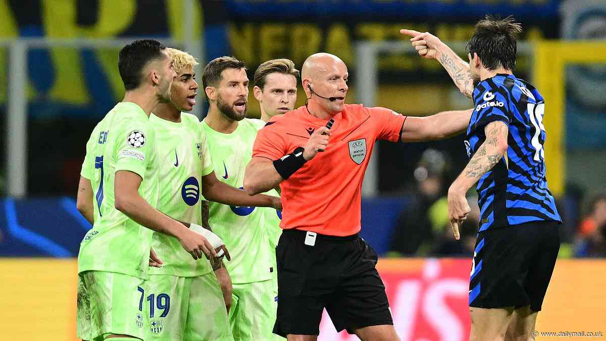 Barcelona's Inigo Martinez breaks silence after claims he spat on Inter Milan player which ignited mid-game bust-up