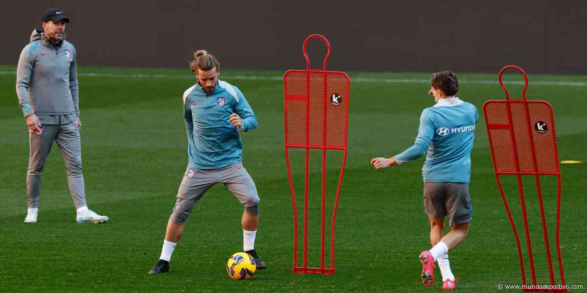 El Cholo mantiene el cambio de sistema, y sigue sin contar con Griezmann