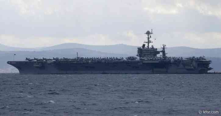 Fighter jet landing on USS Harry S. Truman goes overboard, forcing pilots to eject