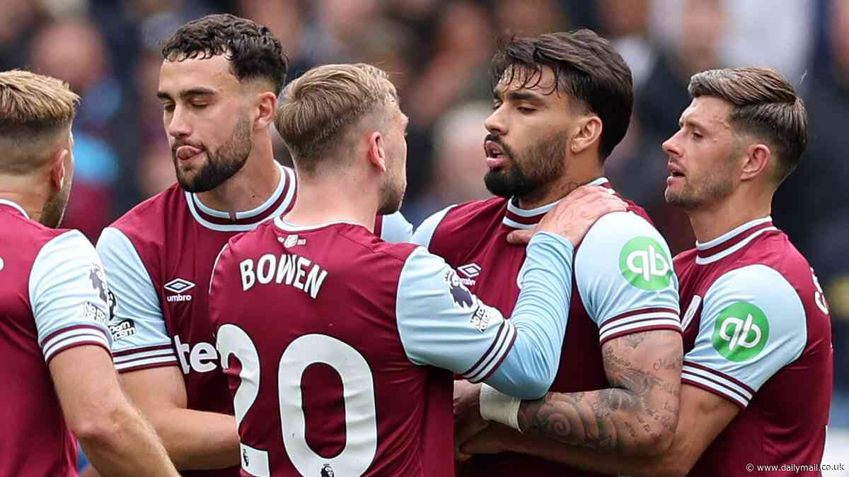 West Ham fear Lucas Paqueta 'may not be in a fit state of mind to play again this season' as star - who had to be substituted in tears after a yellow card - feels strain of his betting case