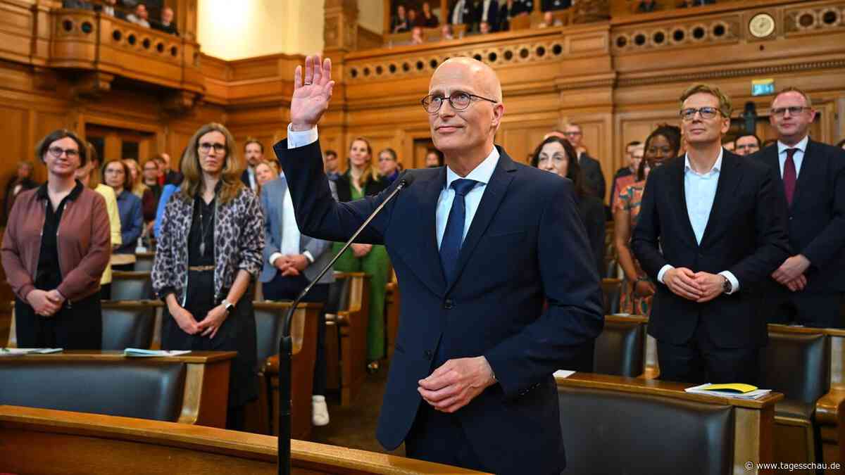 Tschentscher als Erster Bürgermeister Hamburgs wiedergewählt