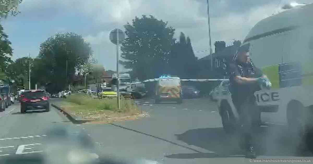 Person rushed to hospital after major crash before main road taped off