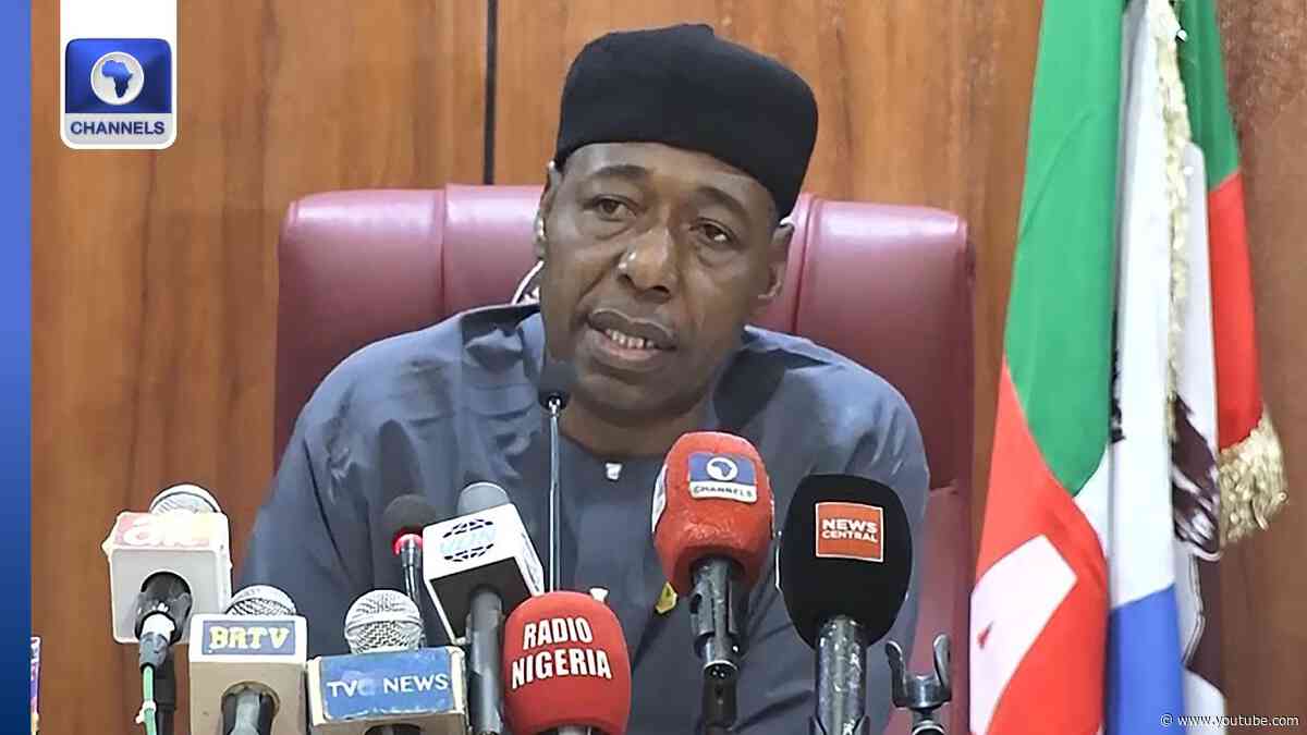 Zulum Bans Sale Of Alcohol In Borno, Accuses Security Personnel Of Promoting Criminality