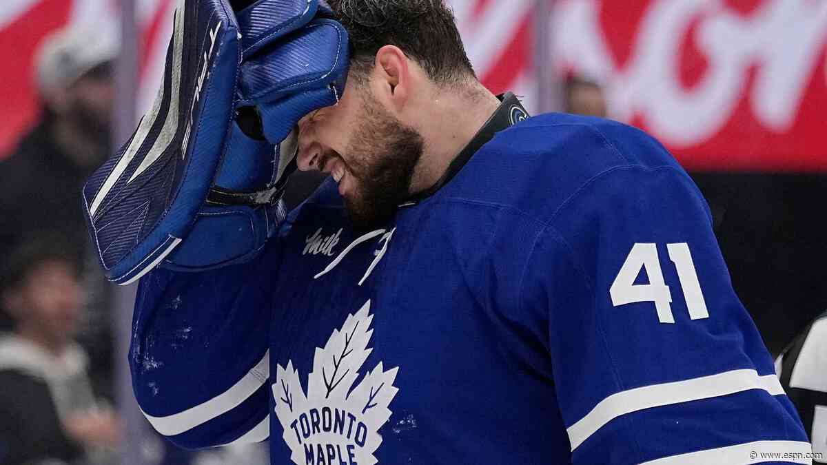 Maple Leafs goalie Stolarz won't play in Game 2