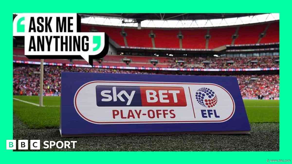 How do the play-offs work in the EFL and National Leagues?