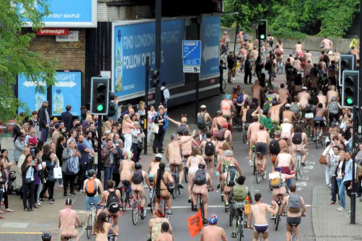 Thousands of naked cyclists set to return to the streets of London