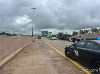 Two lanes closed eastbound on I-40 due to crash